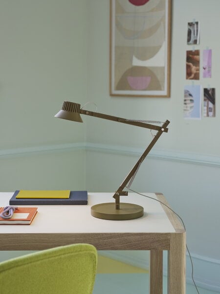 Holiday gifts, Dedicate table lamp, S2, brown green, Green