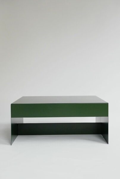 Tavoli da salotto, Tavolino da salotto Single Form, verde intenso, Verde