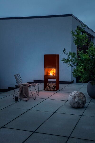 Lanterns & fire pits, FireBox outdoor fireplace, Brown