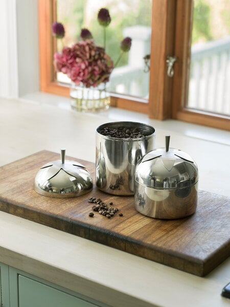 Kitchen containers, Blad jar, small, stainless steel, Silver