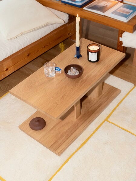 Sohvapöydät, Bit sivupöytä, luonnonvärinen tammi, Luonnonvärinen