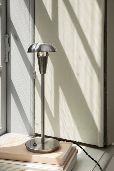 Table lamps, Tiny table lamp, high, steel, Silver