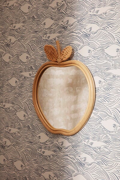 Specchi da parete, Specchio Apple, naturale, Naturale