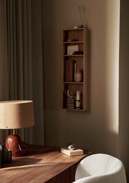 Wall shelves, Bon shelf, 80 cm, oiled oak, Brown
