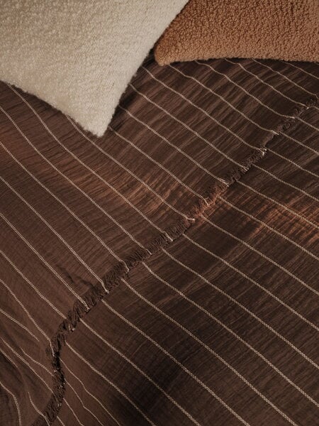 Bedspreads, Aires bedspread, single, 160 x 240 cm, stone, Brown