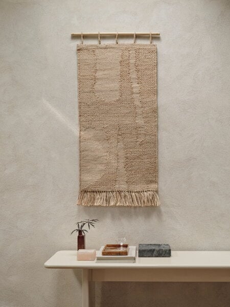 Wall hanging, Harvest wall rug, 50 x 100 cm, natural, Natural