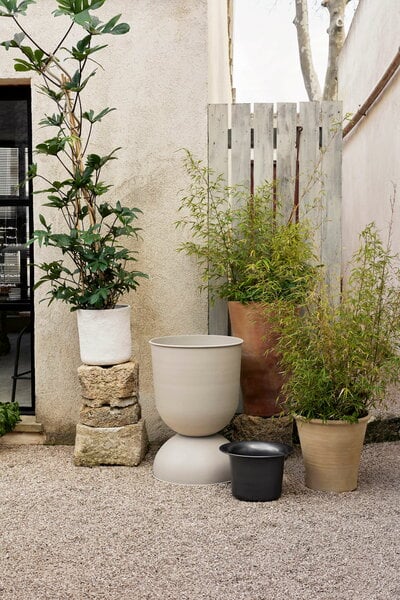 Planters & plant pots, Hourglass pot, L, cashmere, Beige