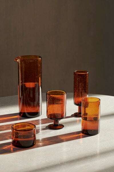 Wine glasses, Oli champagne flute, 22 cl, amber, Brown