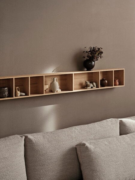 Wall shelves, Bon shelf, 138 cm, oiled oak, Natural