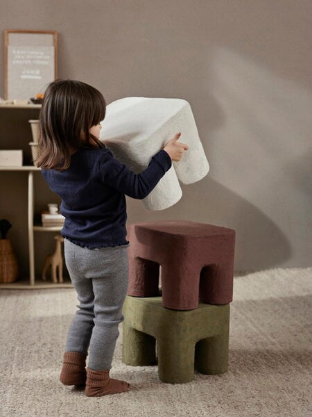 Kids' furnishings, Podo stool, khaki, Green