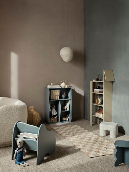 Mobili per bambini, Libreria Giraffe, color cashmere, Beige