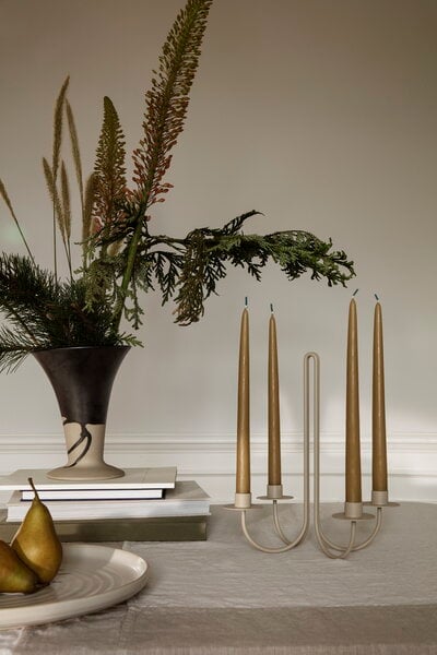 Candleholders, Sway candelabra, cashmere, Beige