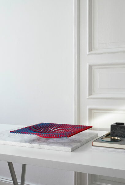 Ciotole, Vassoio Gravity, 36 x 36 cm, Pompidou, Rosso