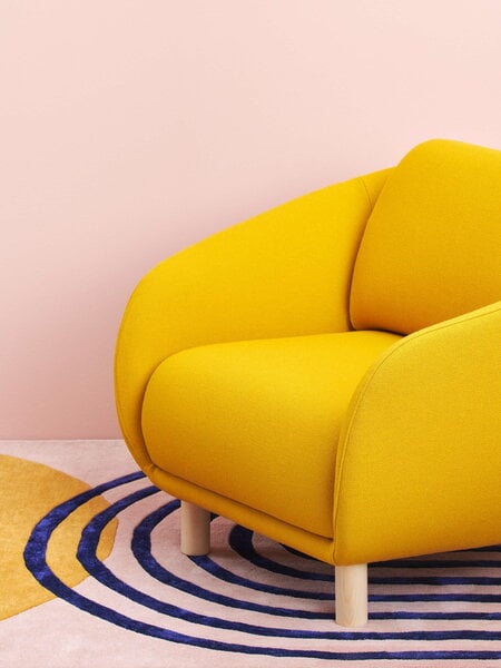 Wool rugs, Atrium rug, pink-gold, Pink