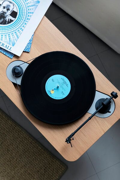 Hifi & audio, Turntable record player, oak, Natural
