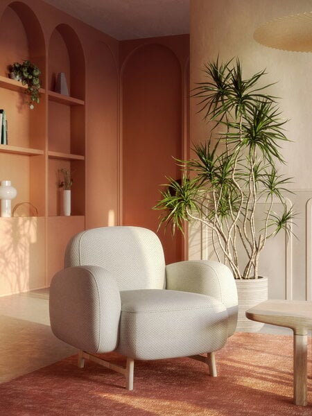 Armchairs & lounge chairs, Auguste armchair, pearl, White