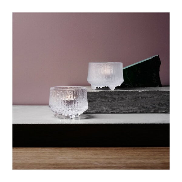 Candleholders, Ultima Thule tealight candleholder, matt frosted, Transparent
