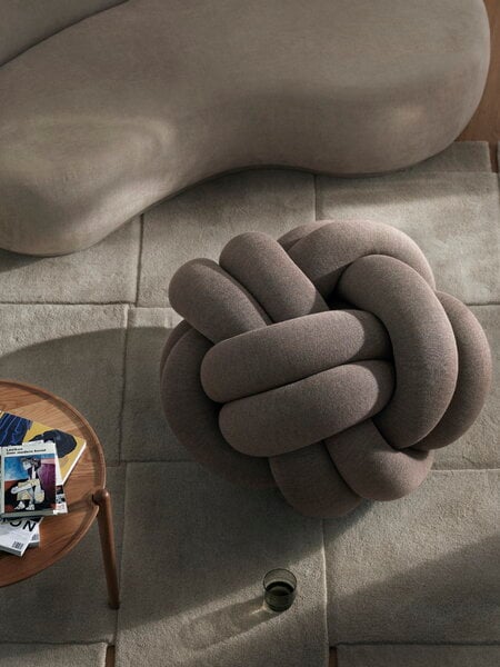 Cuscini per seduta, Cuscino Knot, XL, marrone, Marrone