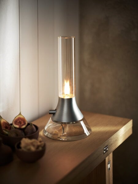 Design House Stockholm Fyr kerosene lamp, matte silver | Finnish Design ...