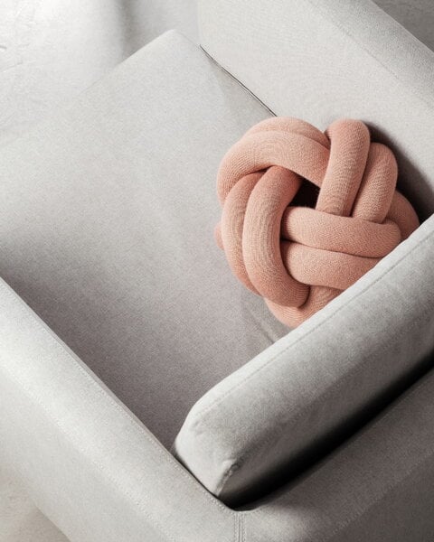 Decorative cushions, Knot cushion, dusty pink, Pink