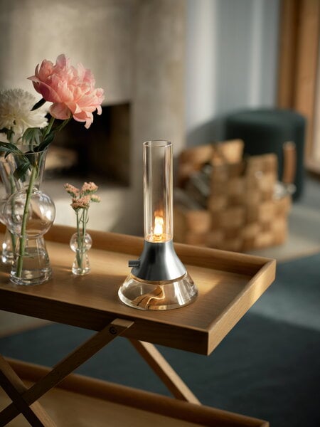 Design House Stockholm Fyr kerosene lamp, matte silver | Finnish Design ...