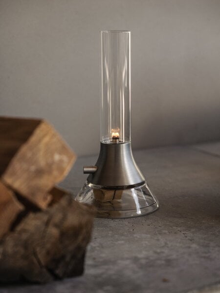 Lanterns & fire pits, Fyr kerosene lamp, matte silver, Silver