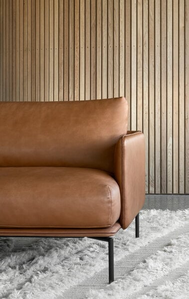 Sofas, Baron sofa, aniline leather, Brown