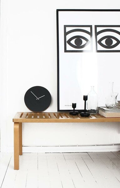 Wall clocks, Kiekko wall clock, black, Black