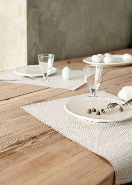 Sets de table et chemins de table, Set de table Morning, 35 x 45 cm, lot de 4, blanc - beige, Multicolore