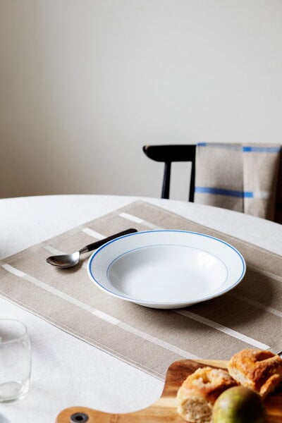 Placemats & runners, Linnea placemat, linen - white, Beige