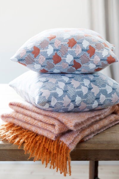 Cushion covers, Tulppaani cushion cover 45 x 45 cm, cinnamon - blue, Multicolour