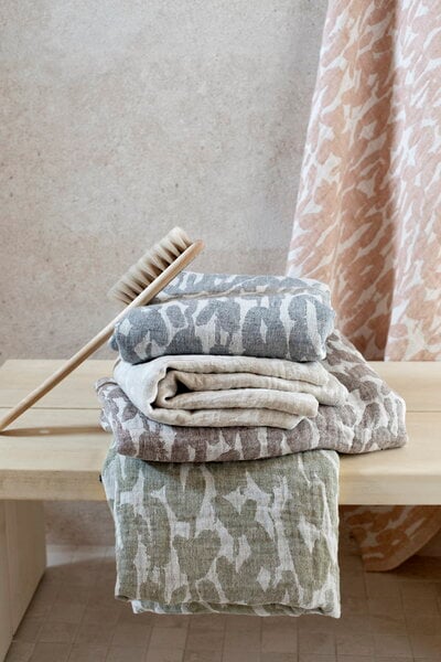 Hand towels & washcloths, Jäkälä hand towel, white - linen, White