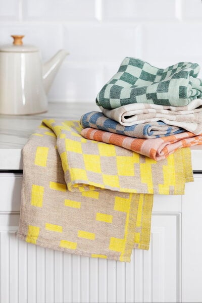 Tea towels, Koodi hand towel, rust - rose, Orange