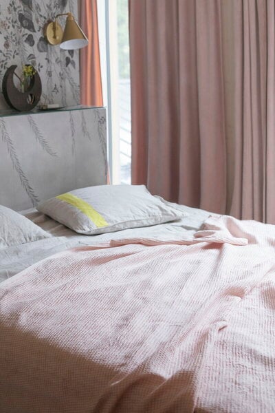 Blankets, Maja blanket, white - rosa, Pink