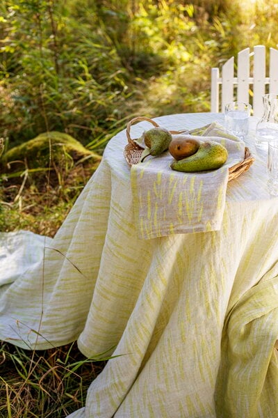 Serviettes de table, Serviette Osmankäämi, lin - jaune, Beige