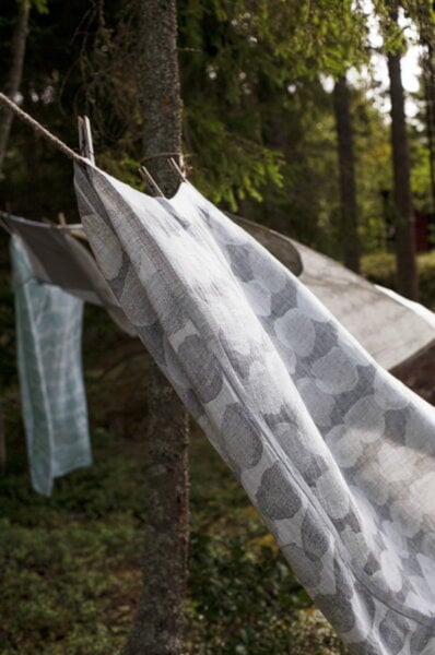 Teli da doccia, Asciugamano gigante Sade, bianco - grigio, Grigio