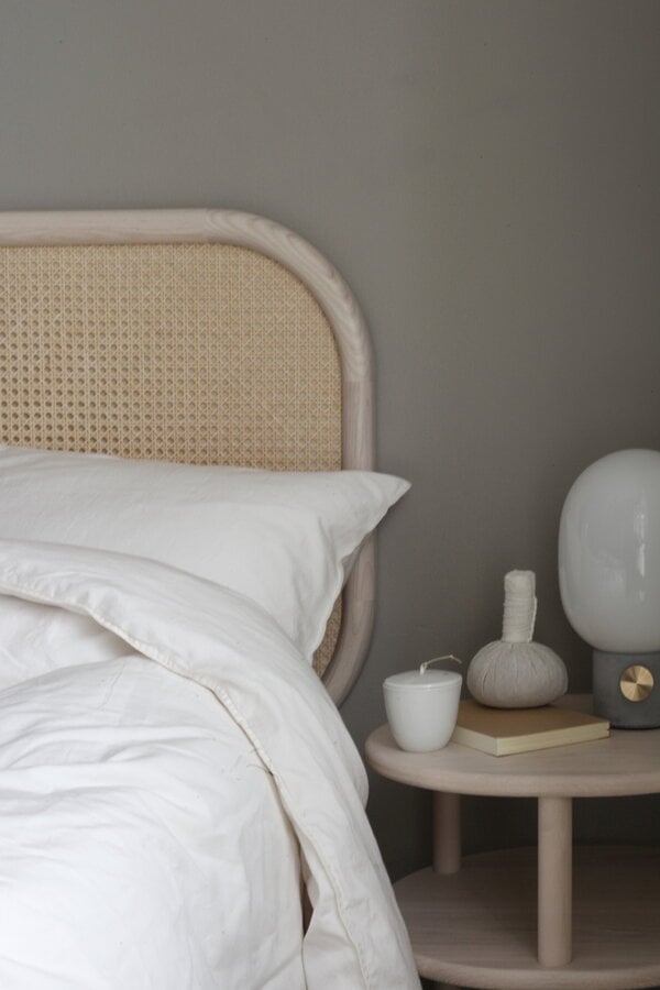 Testiere da letto, Testiera Lempi, 190 x 65 cm, frassino, Naturale
