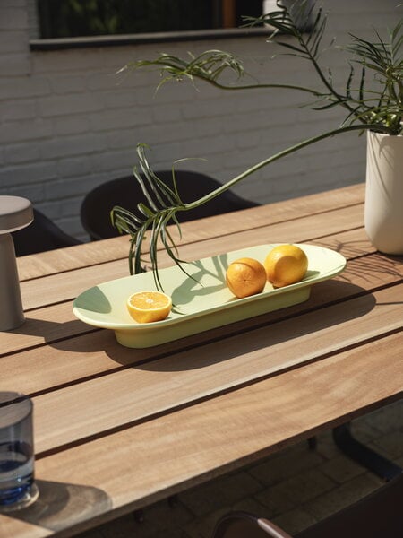 Tavoli da pranzo, Tavolo 70/70 Outdoor, 225 x 90 cm, mogano sapelli - nero antrac., Nero