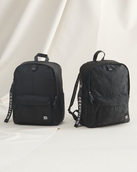 Taschen, Zip Top Rucksack Solid, schwarz, Schwarz