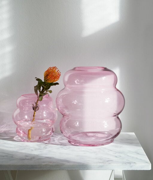 Vases, Muse vase, medium, rubine, Pink