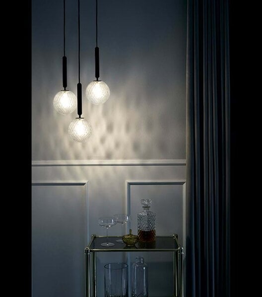 Pendant lamps, Miira 3 pendant, rock grey - optic clear, Gray