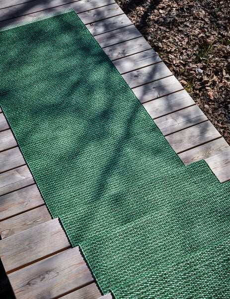 Plastic rugs, Mono rug, 85 x 260 cm, leaf, Green