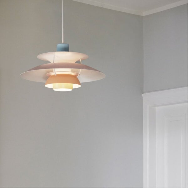 Pendant lamps, PH 5 Pastels pendant, blue - rose - peach, Orange