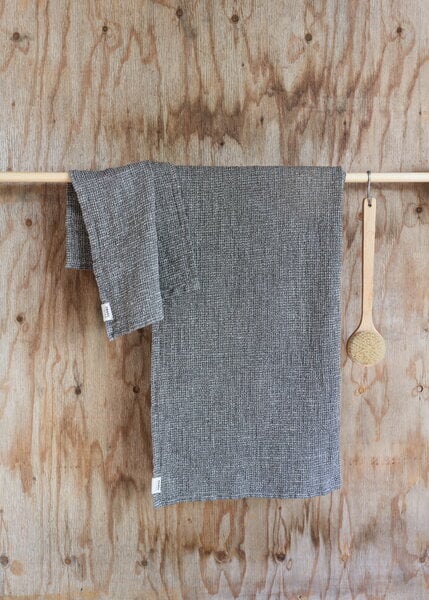 Bath towels, Waffle bath towel, 85 x 160 cm, charcoal, Gray