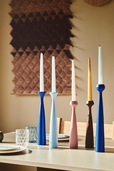 Candleholders, Tulip candleholder, cobalt blue, Blue