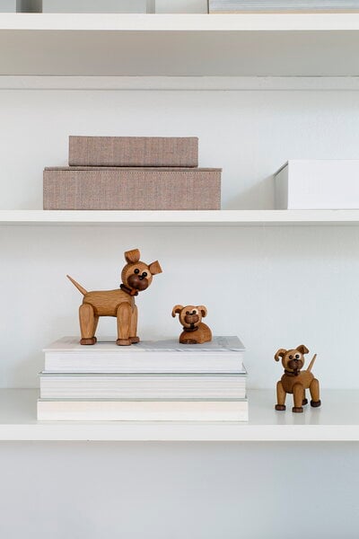 Figurines, Figurine Happy the Dog, Marron