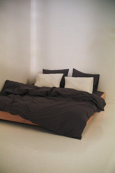 Pillowcases, Pillow sham, 50 x 60 cm, dark taupe, Brown