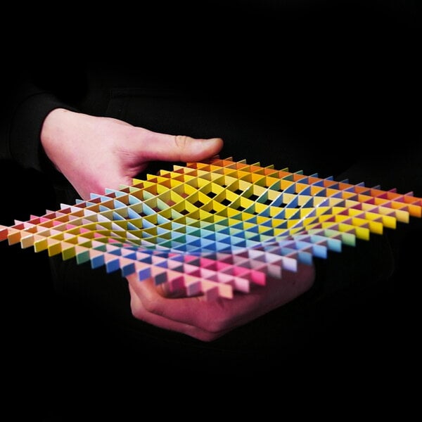 Ciotole, Vassoio Gravity, 20 x 20 cm, spettro, Multicolore