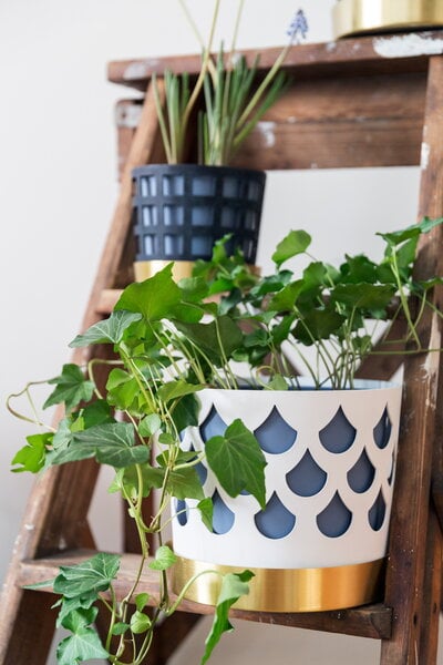 Planters & plant pots, Trio flower pot, white drop, Multicolour