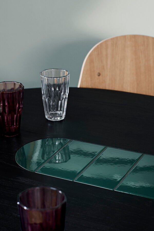 Dining tables, Be My Guest dining table, black - forest green, Black